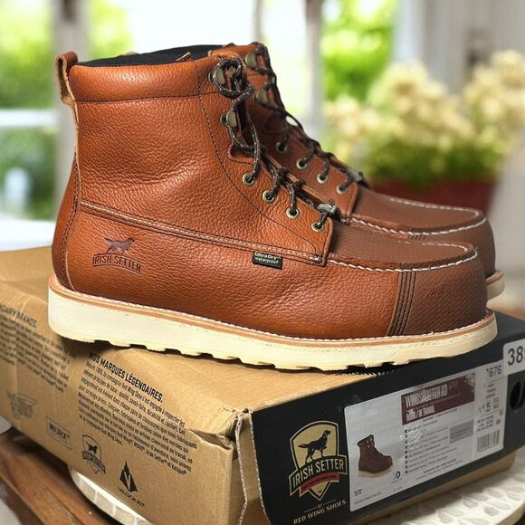 Red Wing Irish Setter Wingshooter XD Men Work Boot 11.5 E2 Waterproof EH Moc Toe - Picture 11 of 16
